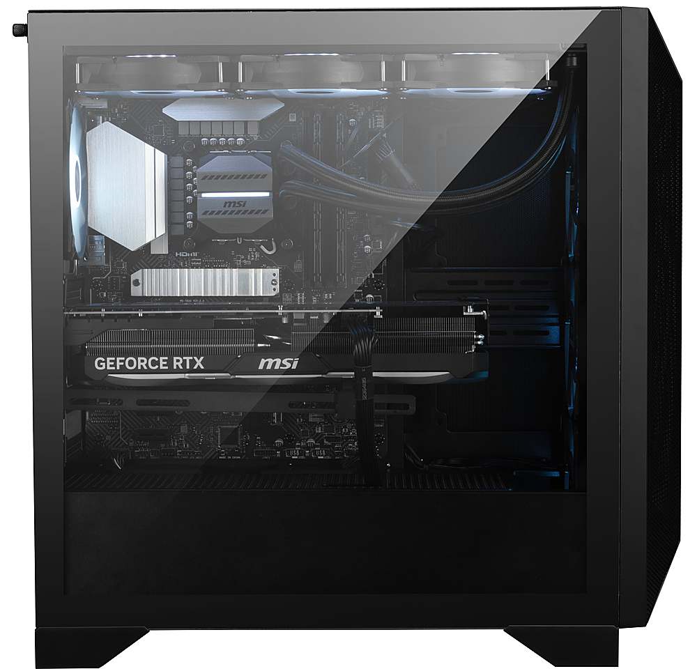 MSI - Aegis RS2  Gaming Desktop - Intel Core i7-14700KF - 32GB Memory - NVIDIA GeForce RTX 4070 Super - 2TB SSD - Black - Black_3