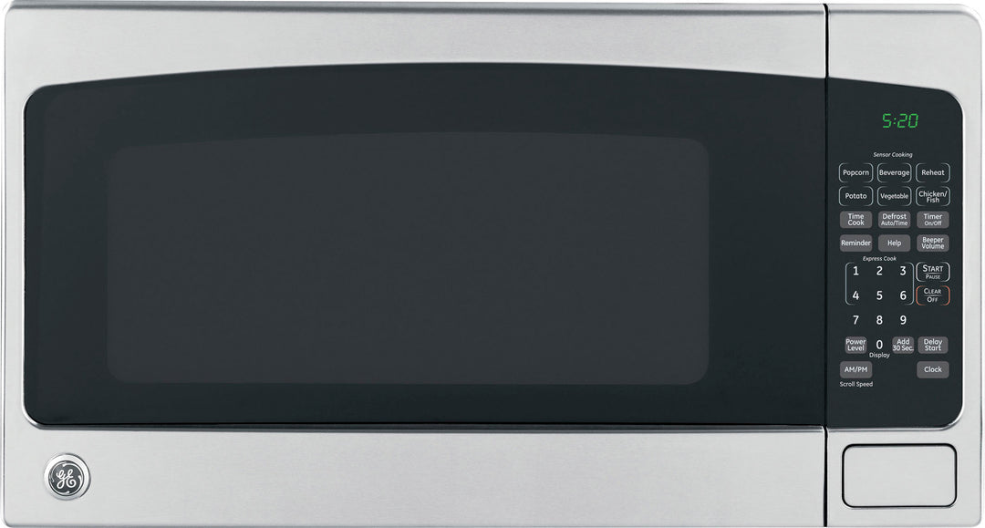 GE - 2.0 Cu. Ft. Countertop Microwave with Sensor Cooking and Defrost - Black Stainless Steel_0