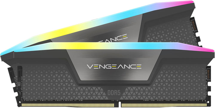 CORSAIR - VENGEANCE RGB 32GB (2x16GB) 6000MHz DDR5 C36 AMD EXPO & Intel XMP DIMM Desktop Memory - Gray_2