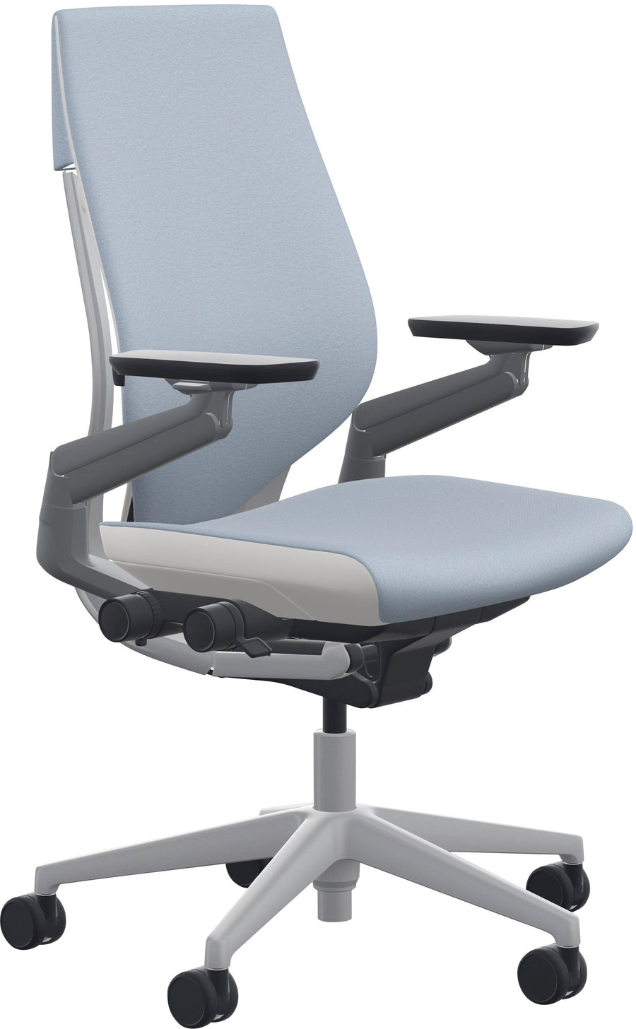 Steelcase - Gesture Wrapped Back Office/Gaming Chair - Blue Nickel_0