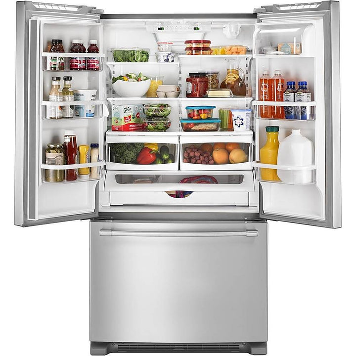 Maytag - 20 cu. ft. French Door Refrigerator with PowerCold Feature - Stainless Steel_3