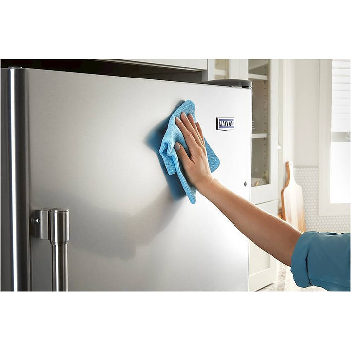 Maytag - 22 Cu. Ft. Bottom-Freezer Refrigerator with Humidity-Controlled FreshLock Crispers - Stainless Steel_6