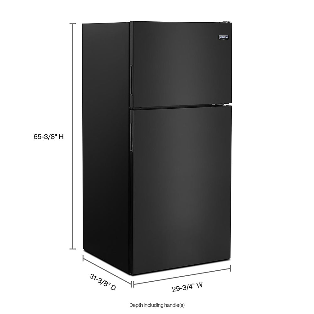 Maytag - 18.1 Cu. Ft. Top-Freezer Refrigerator - Black_1
