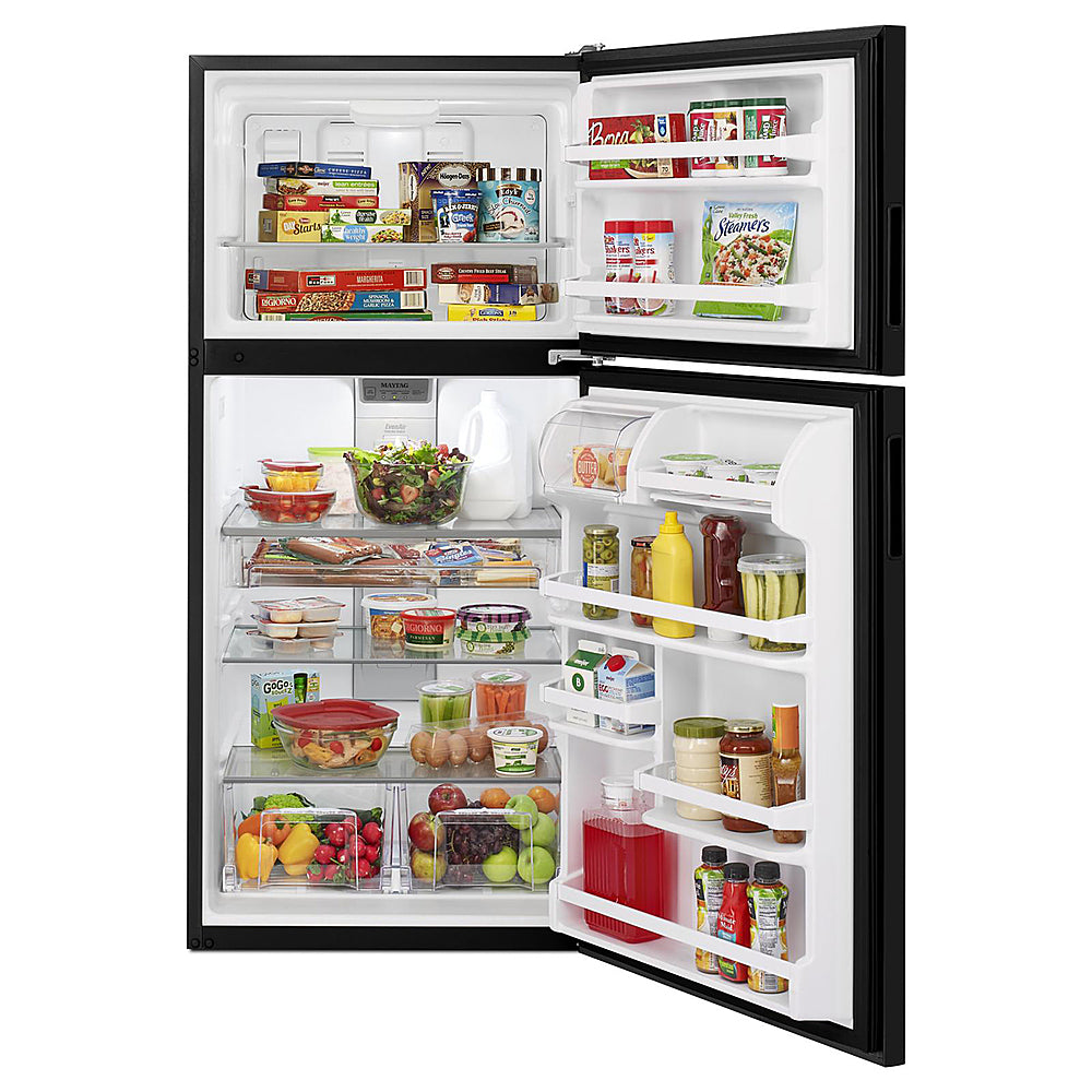 Maytag - 18.1 Cu. Ft. Top-Freezer Refrigerator - Black_8