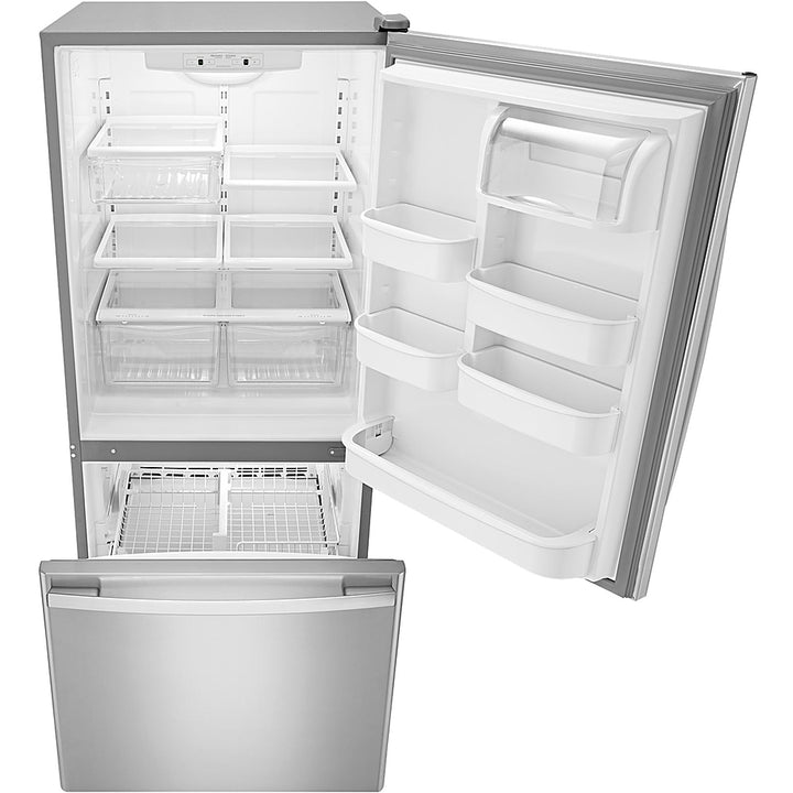 Amana - 18 Cu. Ft. Bottom-Freezer Refrigerator with EasyFreezer Pull-Out Drawer - Stainless Steel_3