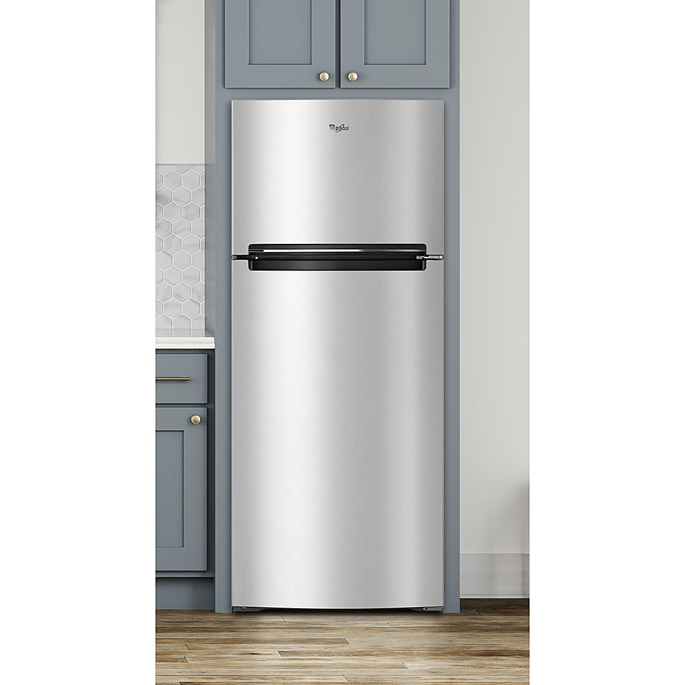 Whirlpool - 17.7 Cu. Ft. Top-Freezer Refrigerator - Monochromatic Stainless Steel_6