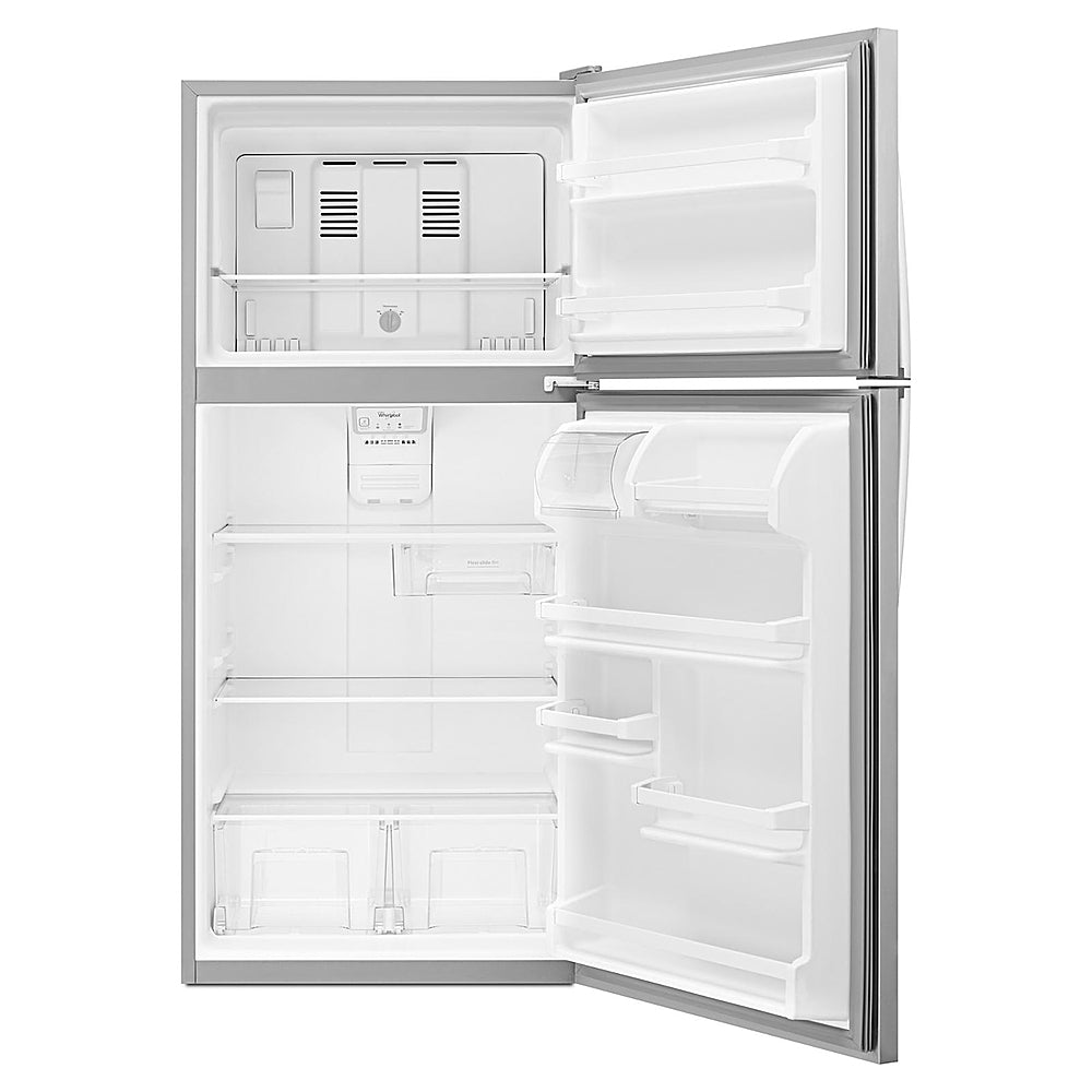 Whirlpool - 18.2 Cu. Ft. Top-Freezer Refrigerator - Monochromatic Stainless Steel_2