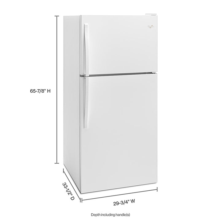 Whirlpool - 18.2 Cu. Ft. Top-Freezer Refrigerator - White_1