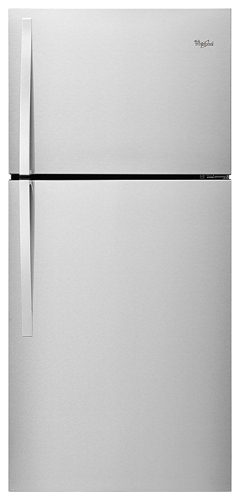 Whirlpool - 19.2 Cu. Ft. Top-Freezer Refrigerator - Monochromatic Stainless Steel_0