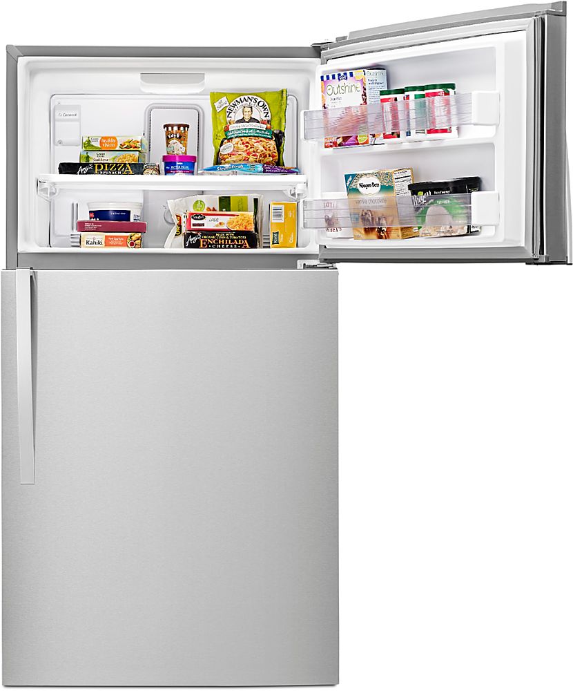 Whirlpool - 21.3 Cu. Ft. Top-Freezer Refrigerator - Monochromatic Stainless Steel_1