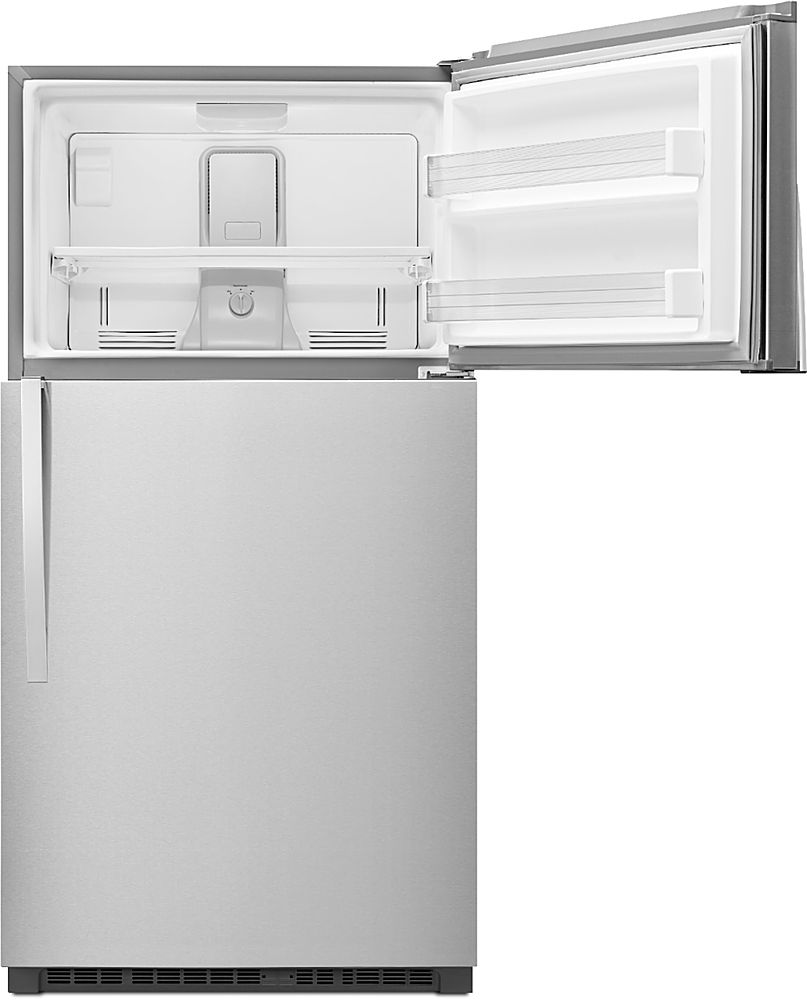 Whirlpool - 21.3 Cu. Ft. Top-Freezer Refrigerator - Monochromatic Stainless Steel_2
