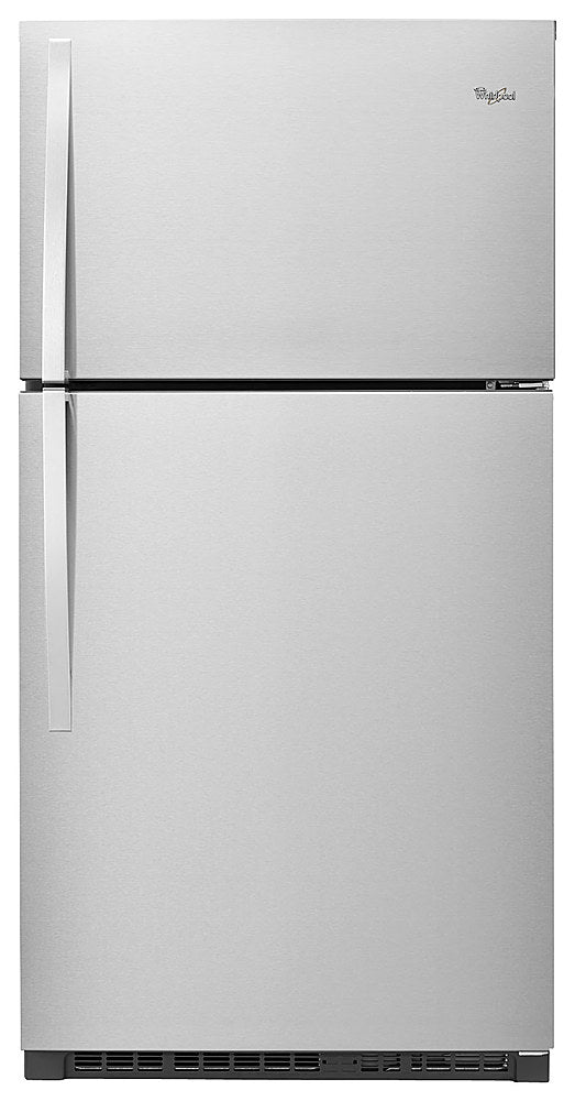 Whirlpool - 21.3 Cu. Ft. Top-Freezer Refrigerator - Monochromatic Stainless Steel_0