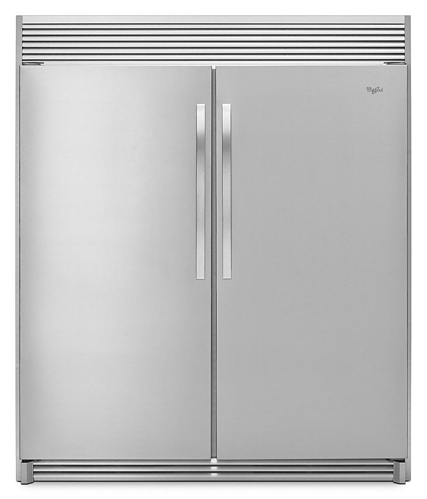 Whirlpool - SideKicks 17.7 Cu. Ft. Frost-Free Upright Freezer - Monochromatic Stainless Steel_0