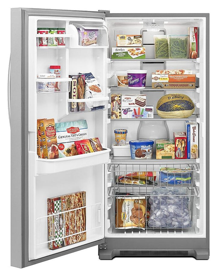 Whirlpool - SideKicks 17.7 Cu. Ft. Frost-Free Upright Freezer - Monochromatic Stainless Steel_2