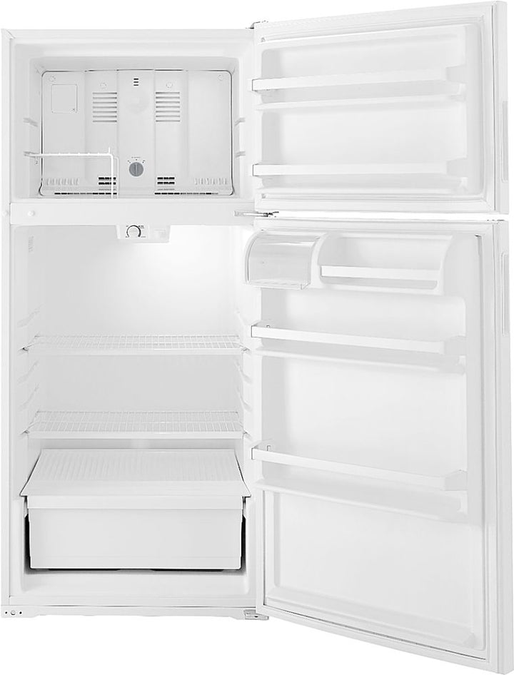 Amana - 14.4 Cu. Ft. Top-Freezer Refrigerator with Dairy Bin - White_4