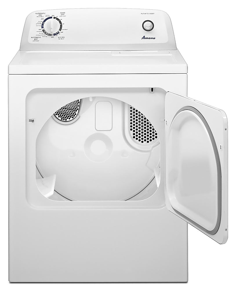 Amana - 6.5 Cu. Ft. Electric Dryer with Automatic Dryness Control - White_14