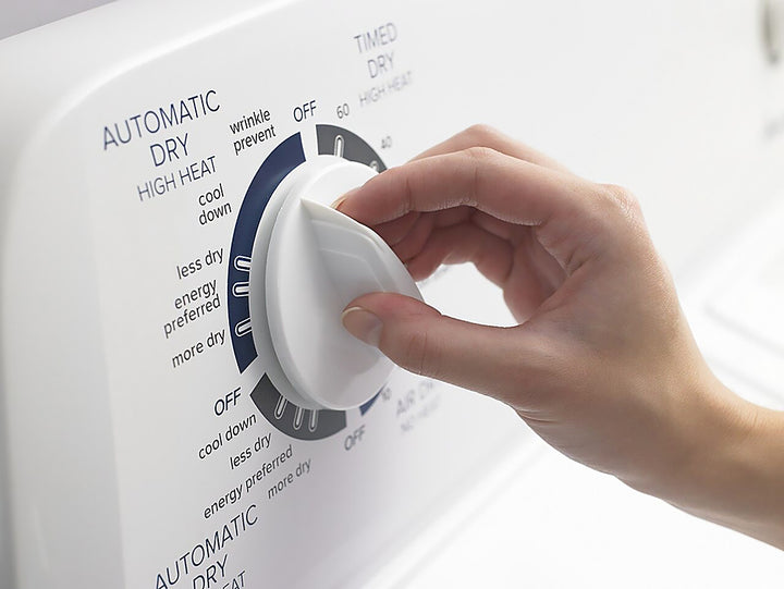 Amana - 6.5 Cu. Ft. Electric Dryer with Automatic Dryness Control - White_5