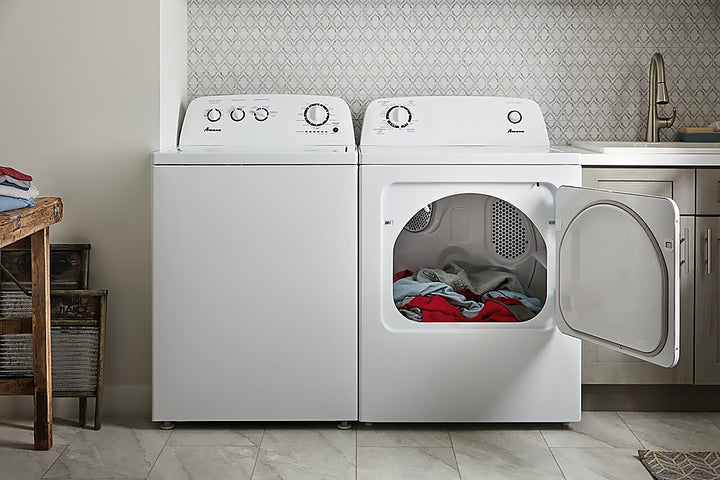 Amana - 6.5 Cu. Ft. Electric Dryer with Automatic Dryness Control - White_13