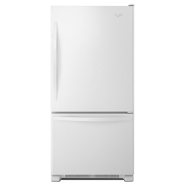Whirlpool - 22 Cu. Ft. Bottom-Freezer Refrigerator with SpillGuard Glass Shelves - White_0
