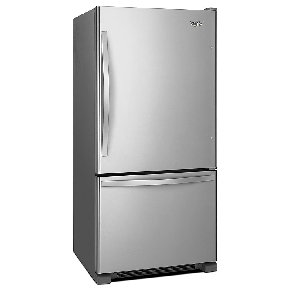 Whirlpool - 18.7 Cu. Ft. Bottom-Freezer Refrigerator with Spillguard Glass Shelves - Monochromatic Stainless Steel_5