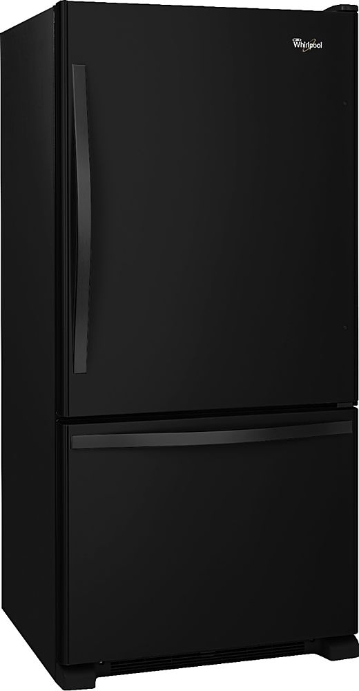 Whirlpool - 22 Cu. Ft. Bottom-Freezer Refrigerator with SpillGuard Glass Shelves - Black_8