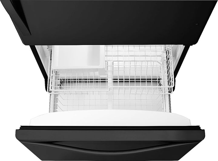 Whirlpool - 22 Cu. Ft. Bottom-Freezer Refrigerator with SpillGuard Glass Shelves - Black_2