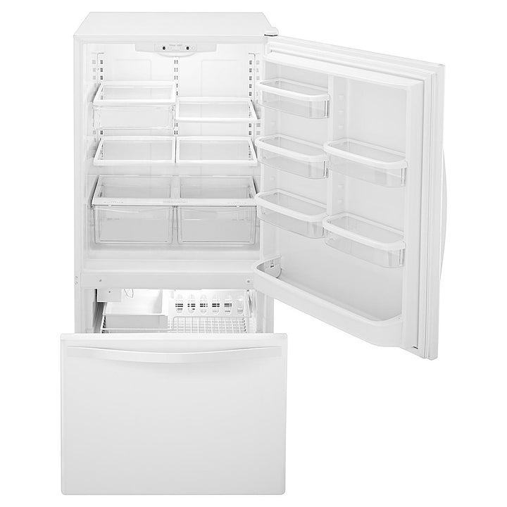 Whirlpool - 18.7 Cu. Ft. Bottom-Freezer Refrigerator with Spillguard Glass Shelves - White_9