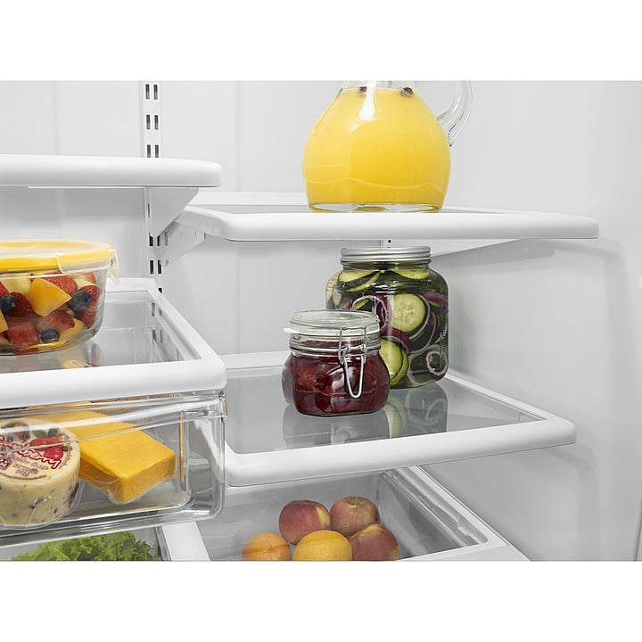 Whirlpool - 18.7 Cu. Ft. Bottom-Freezer Refrigerator with Spillguard Glass Shelves - White_3