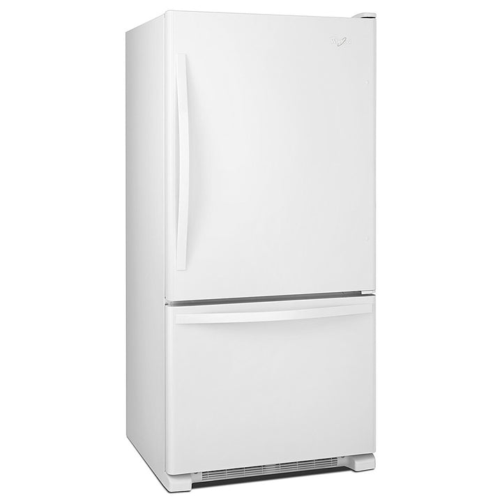 Whirlpool - 18.7 Cu. Ft. Bottom-Freezer Refrigerator with Spillguard Glass Shelves - White_8