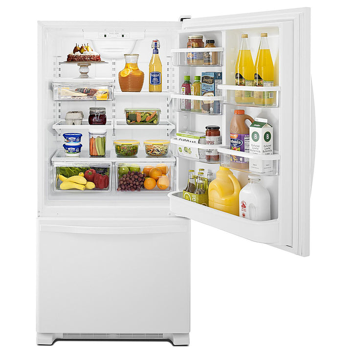 Whirlpool - 18.7 Cu. Ft. Bottom-Freezer Refrigerator with Spillguard Glass Shelves - White_10