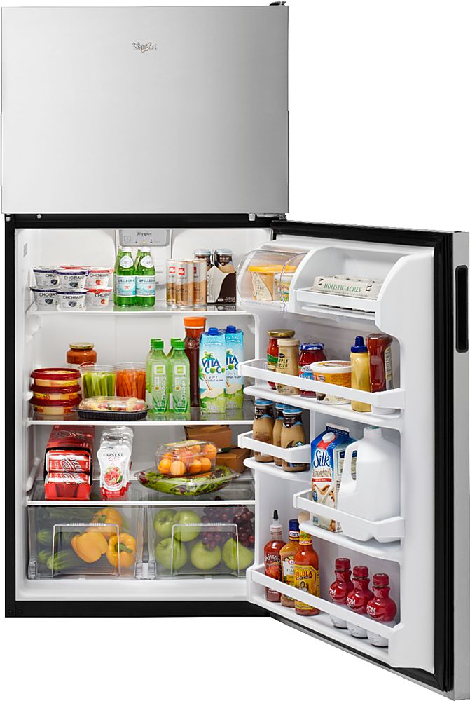 Whirlpool - 18.2 Cu. Ft. Top-Freezer Refrigerator - Stainless Steel_1