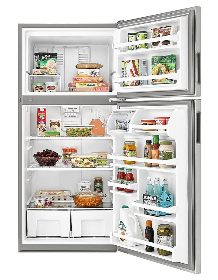Amana - 18.2 Cu. Ft. Top-Freezer Refrigerator - Stainless Steel_8