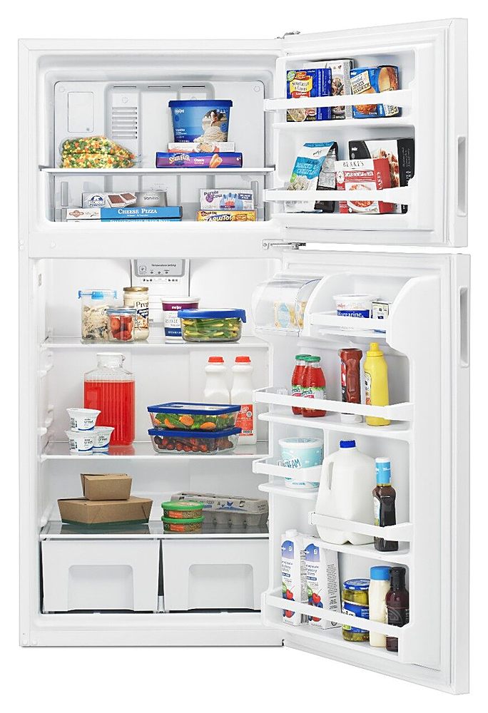 Amana - 18 Cu. Ft. Top-Freezer Refrigerator - White_11