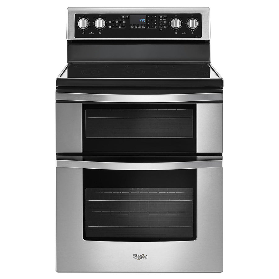 Whirlpool - 6.7 Cu. Ft. Self-Cleaning Freestanding Double Oven Electric Convection Range - Stainless Steel_0