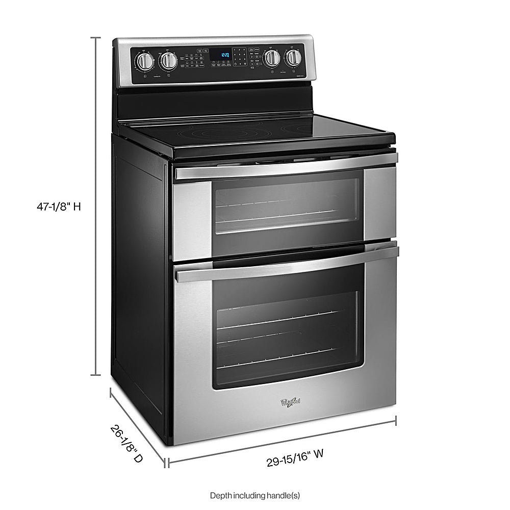 Whirlpool - 6.7 Cu. Ft. Self-Cleaning Freestanding Double Oven Electric Convection Range - Stainless Steel_1