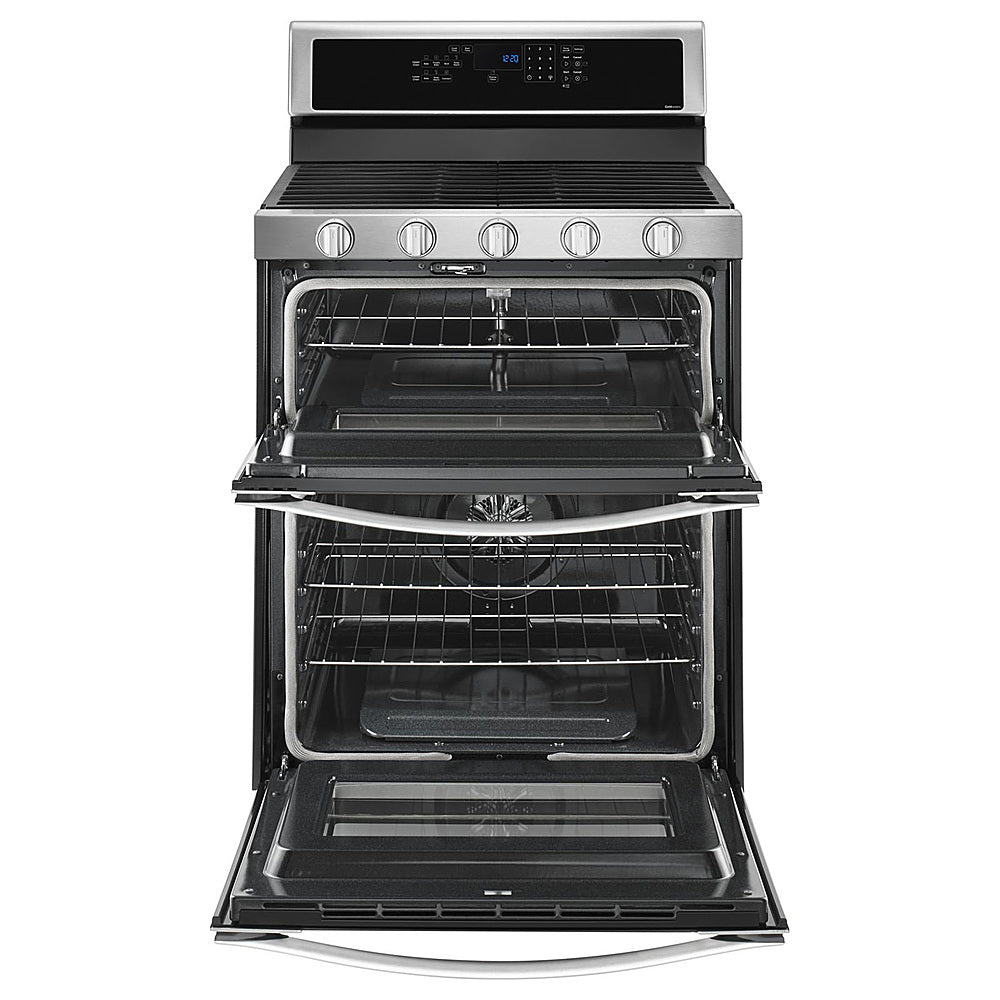 Whirlpool - 6.0 Cu. Ft. Self-Cleaning Freestanding Double Oven Gas Convection Range - Stainless Steel_9