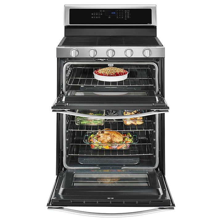 Whirlpool - 6.0 Cu. Ft. Self-Cleaning Freestanding Double Oven Gas Convection Range - Stainless Steel_10
