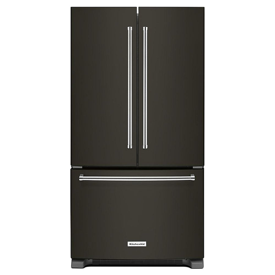 KitchenAid - 25 cu. ft. French Door Refrigerator with Interior Water Dispenser - Black Stainless Steel_0