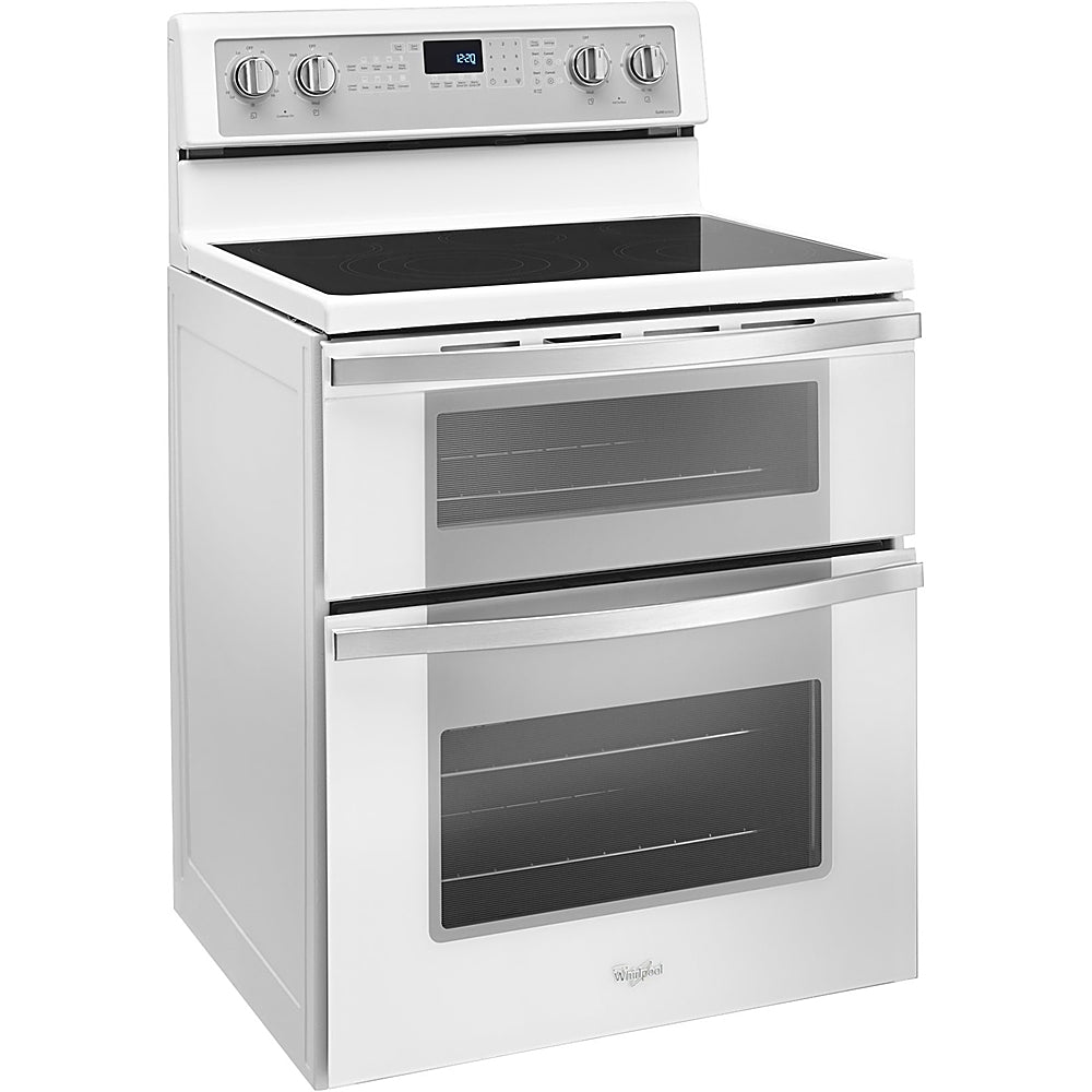 Whirlpool - 6.7 Cu. Ft. Self-Cleaning Freestanding Double Oven Electric Convection Range - White_1