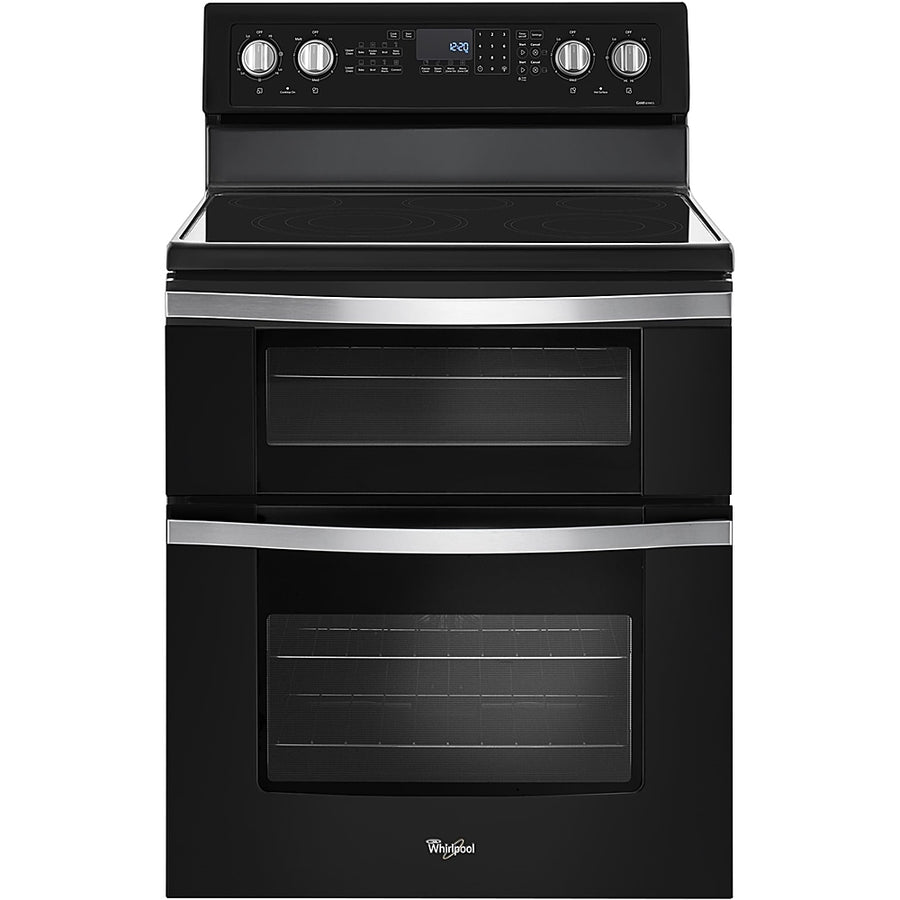 Whirlpool - 6.7 Cu. Ft. Self-Cleaning Freestanding Double Oven Electric Convection Range - Black_0