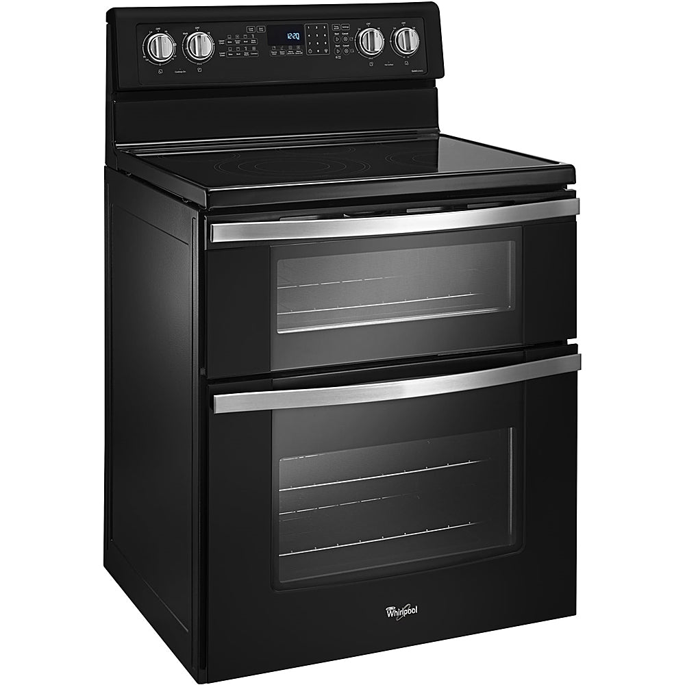 Whirlpool - 6.7 Cu. Ft. Self-Cleaning Freestanding Double Oven Electric Convection Range - Black_1