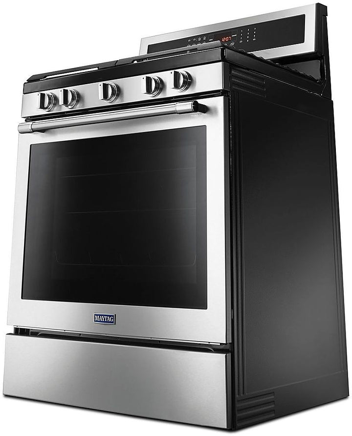 Maytag - 5.8 Cu. Ft. Self-Cleaning Freestanding Fingerprint Resistant Gas Convection Range - Stainless Steel_12