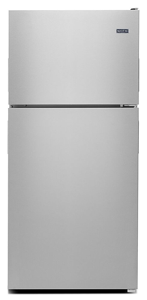 Maytag - 20.5 Cu. Ft. Top-Freezer Refrigerator - Stainless Steel_0