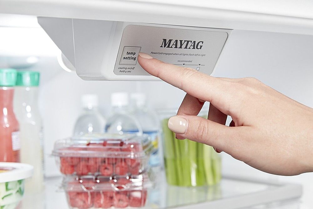 Maytag - 20.5 Cu. Ft. Top-Freezer Refrigerator - Stainless Steel_3