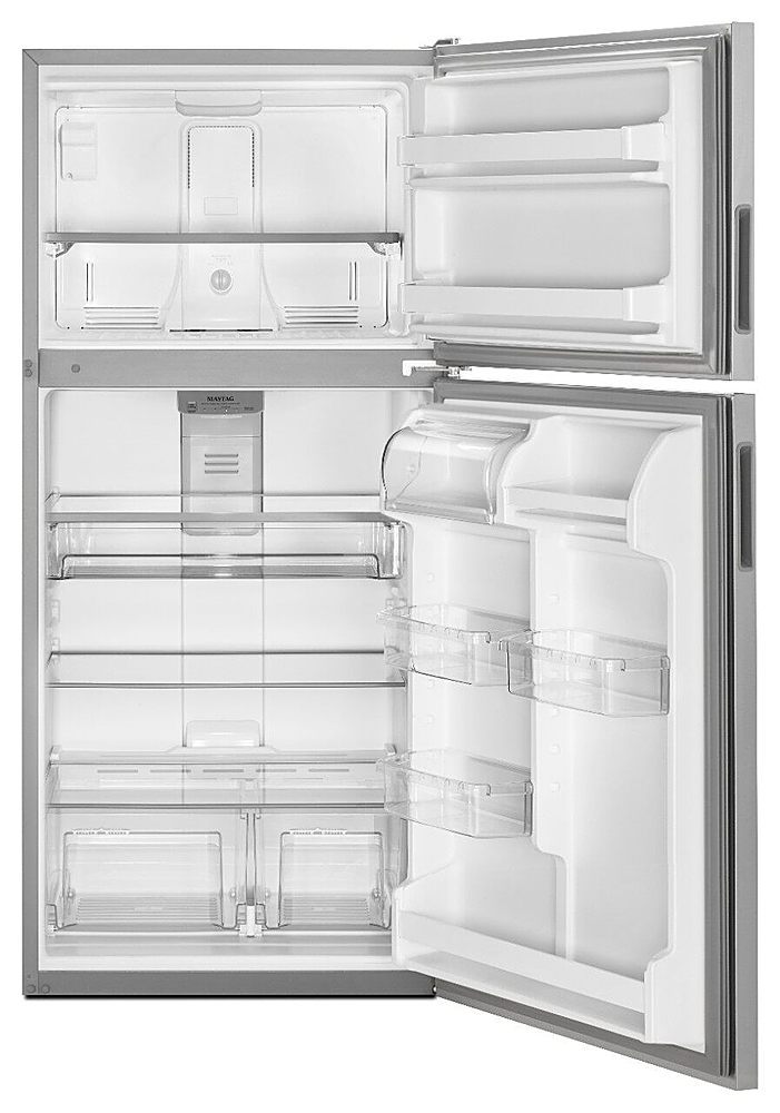 Maytag - 20.5 Cu. Ft. Top-Freezer Refrigerator - Stainless Steel_1