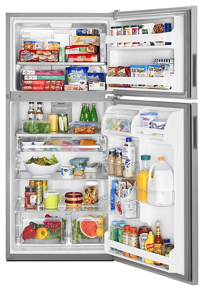 Maytag - 20.5 Cu. Ft. Top-Freezer Refrigerator - Stainless Steel_6