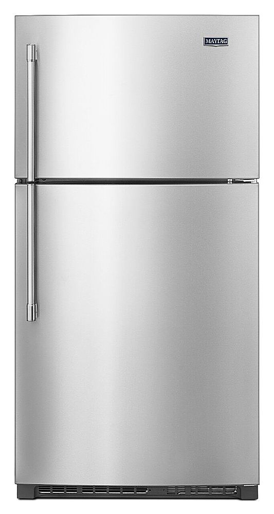 Maytag - 21.2 Cu. Ft. Top-Freezer Refrigerator - Stainless Steel_0