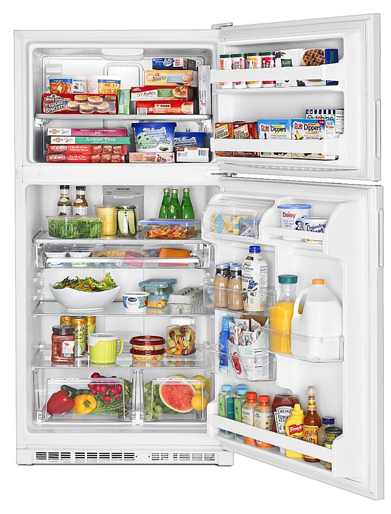Maytag - 20.5 Cu. Ft. Top-Freezer Refrigerator - White_4