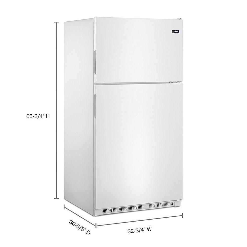 Maytag - 20.5 Cu. Ft. Top-Freezer Refrigerator - White_5