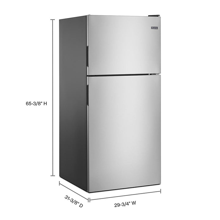 Maytag - 18.1 Cu. Ft. Top-Freezer Refrigerator - Stainless Steel_1